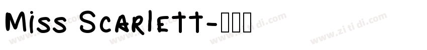 Miss Scarlett字体转换
